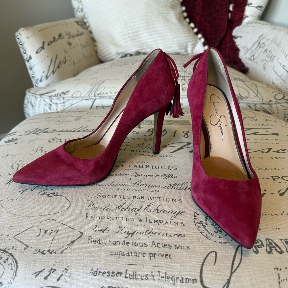 Jessica Simpson Red Stiletto Heels